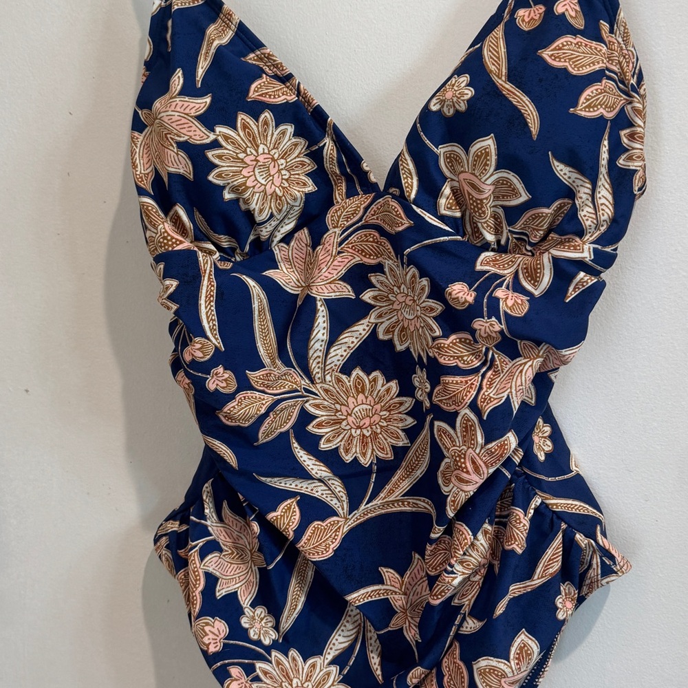 Floral Navy One Piece